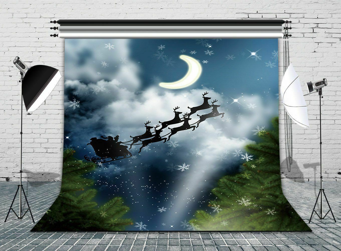 8 x 8 ft Vinyl Photography Background Backdrop Christmas Photo Studio Props