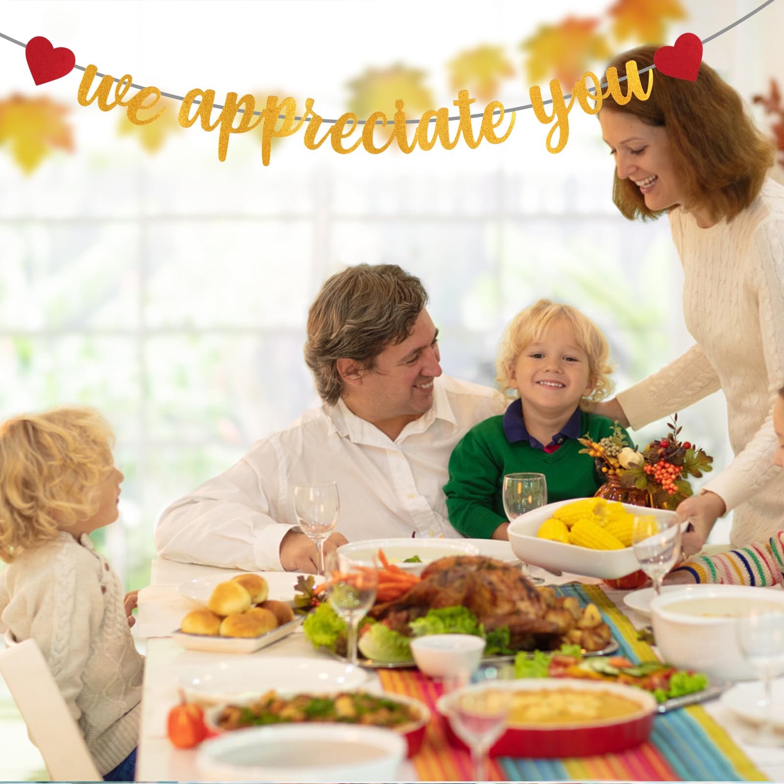 We Appreciate You Banner Glitter Appreciation Backdrop for Doctor Nurse Teacher