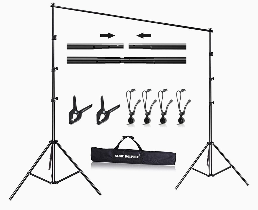 SLOW DOLPHIN 10x 8.5 ft Photo Backdrop Stand Adjustable Photography