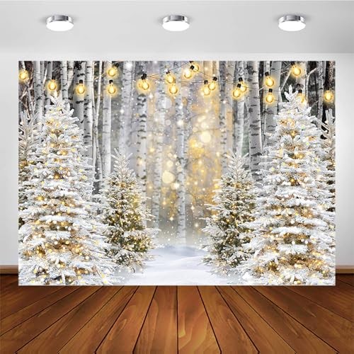 Snowflake Backdrop – Winter Forest – Snowflake – 7x5ft