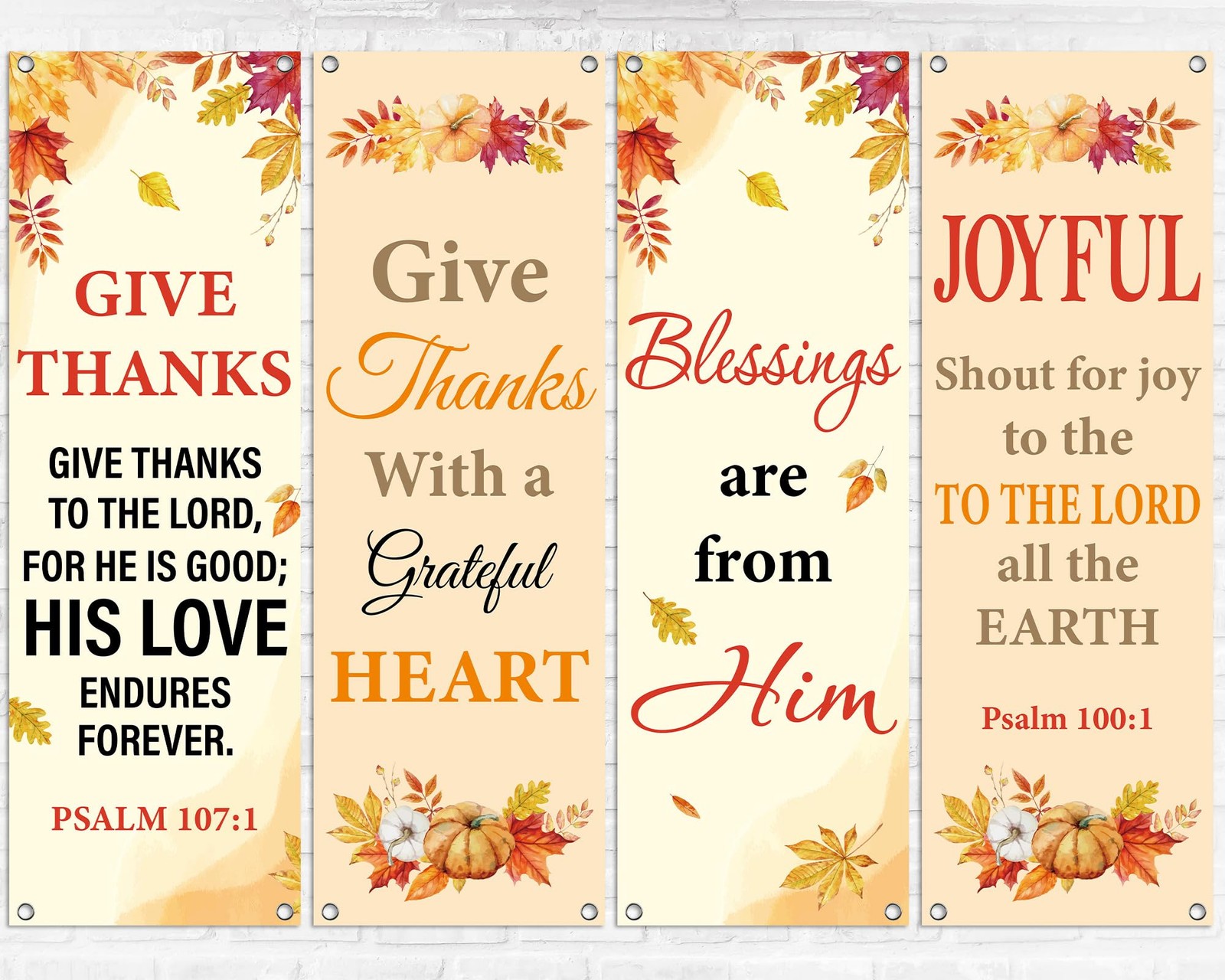 4Pcs Church Banners for Sanctuary Wall Welcome Inspirational Religious Banner…