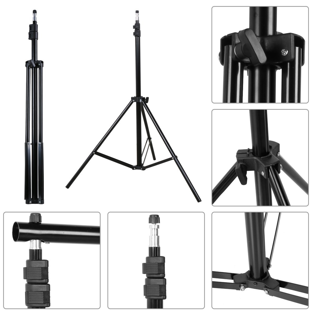 Photo Video Studio 10x7ft(WxH) Adjustable Backdrop Support System Kit Backgro…