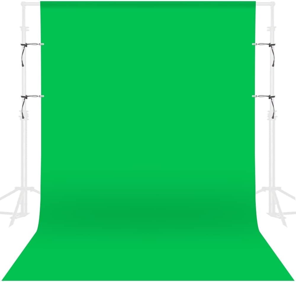 Durable & Washable 7x10FT Green Screen Backdrop – Seamless Design for Shooting