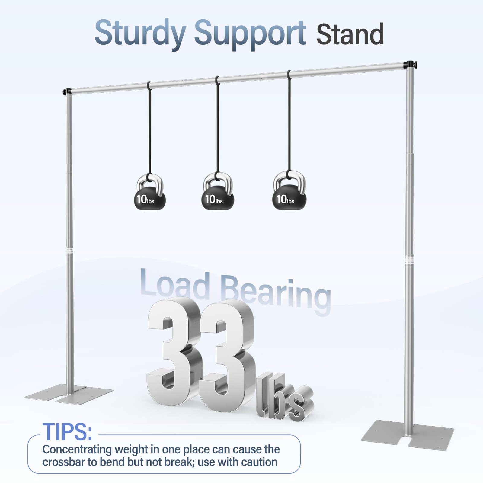 Heavy Duty Backdrop Stand, 10x10Ft Adjustable Pipe and Drape kit with 9.26 LB…