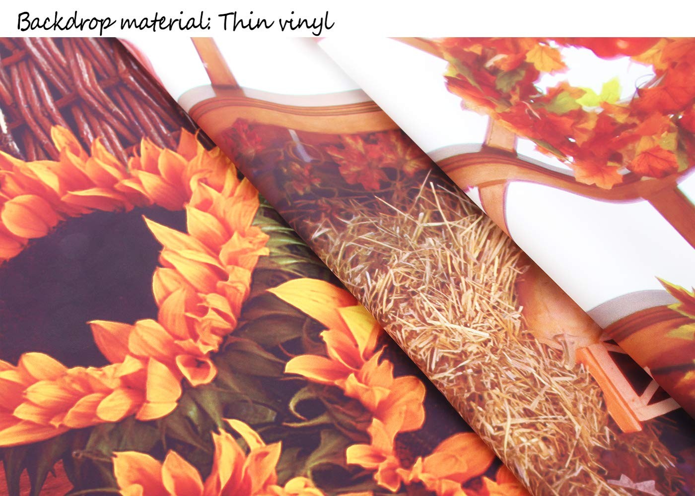 Fall Thanksgiving Photography Backdrop Wooden Floor Barn Harvest Photo Backgroun
