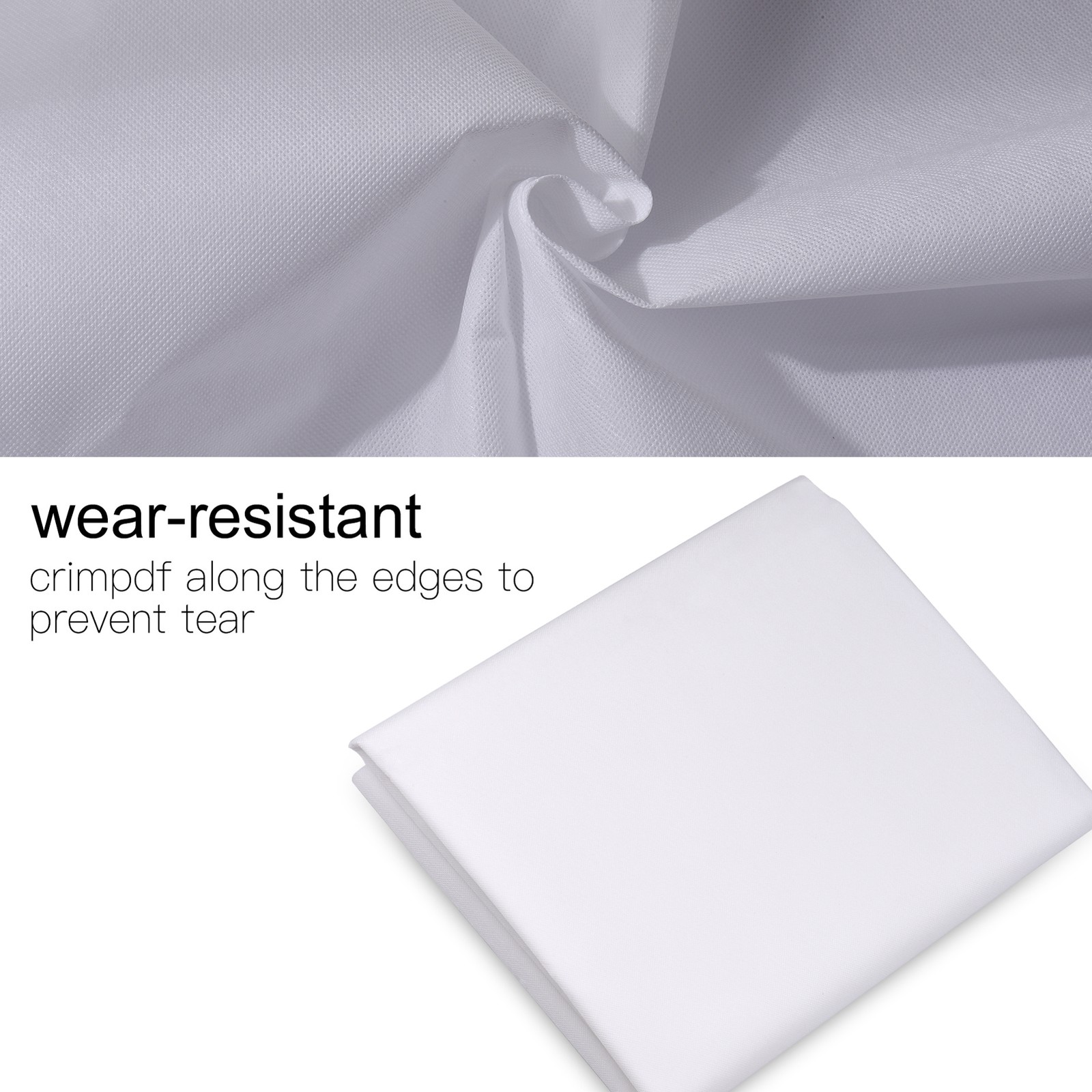 Plain Photography Backdrop Non-woven White 2×1.5m