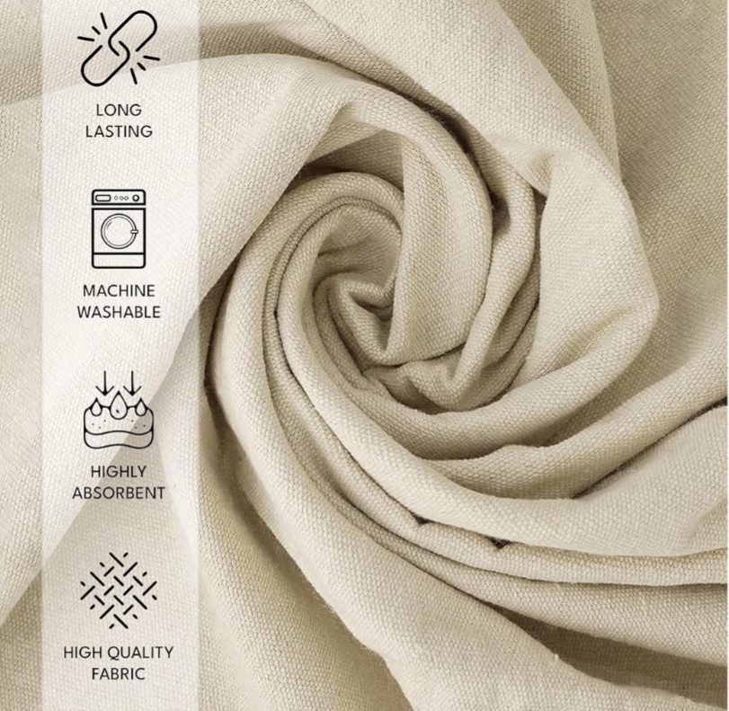Heavy Duty Off White Canvas Photography Backdrop 12x14ft Seamless Studio Cloth