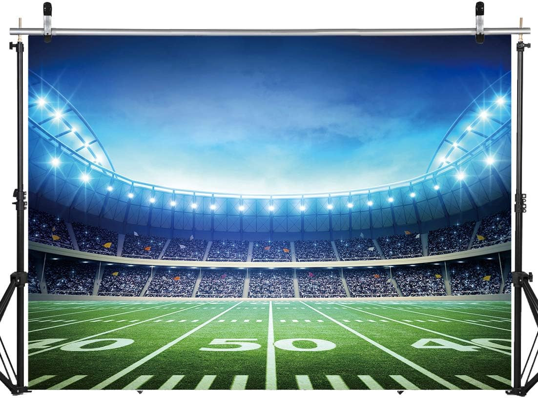 Football Field Backdrop Super Backdrops for Photography Sports Themed Party Deco
