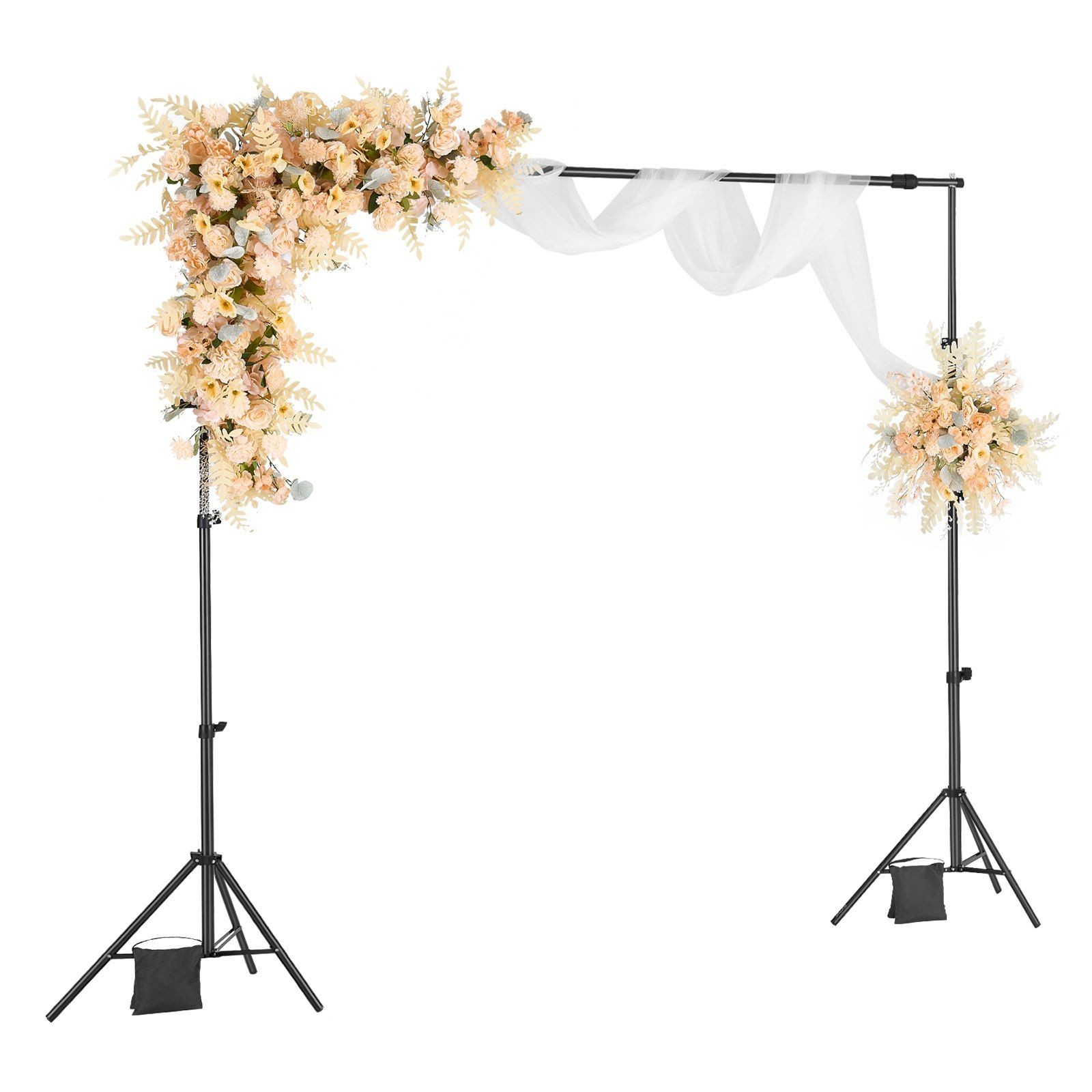 Stable 7x10ft Backdrop Stand Carbon Base 5-10ft Extendable 2.4-7ft High