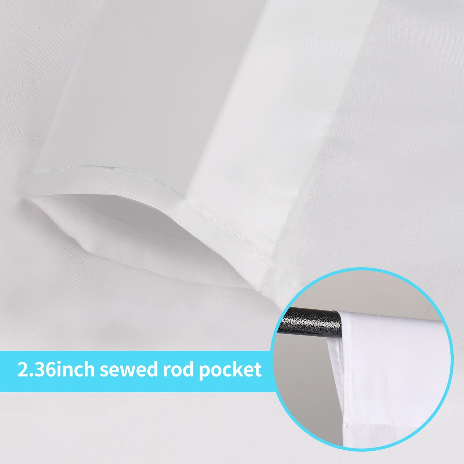 10 x 20 ft White Backdrop Background White Screen for Photography Video Recor…