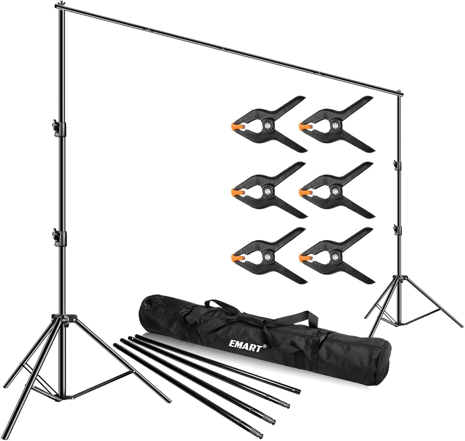 Heavy Duty Backdrop Stand 10x12ft with Portable Carry Bag for Ultimate Stability
