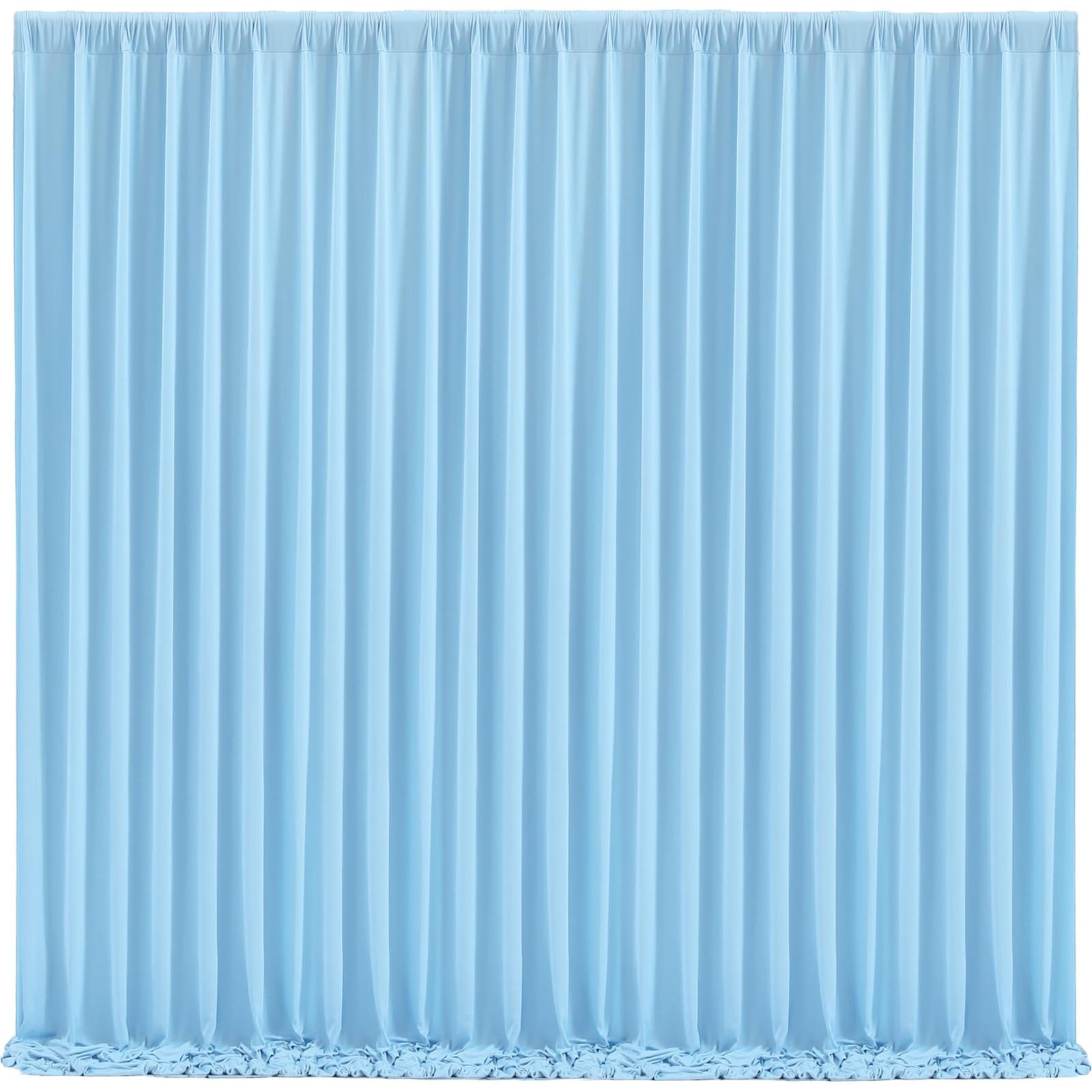 Blue Backdrop Curtains 4 Panels – -Free Light Blue Curtains Polyester Photogr…