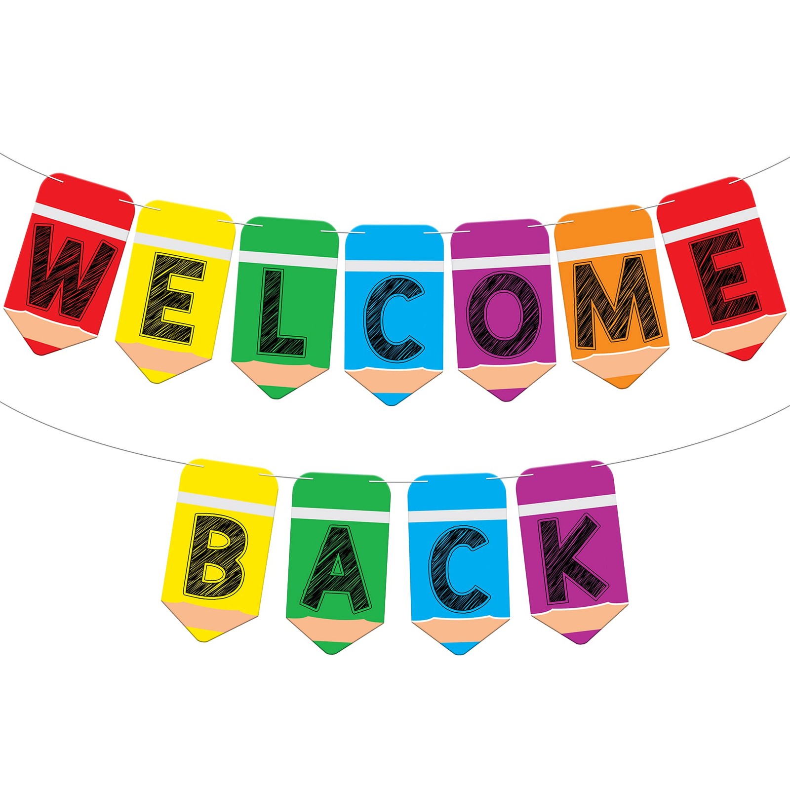 Welcome Back Banner – 10 Feet Pre-strung, Welcome Back to School Banner for F…