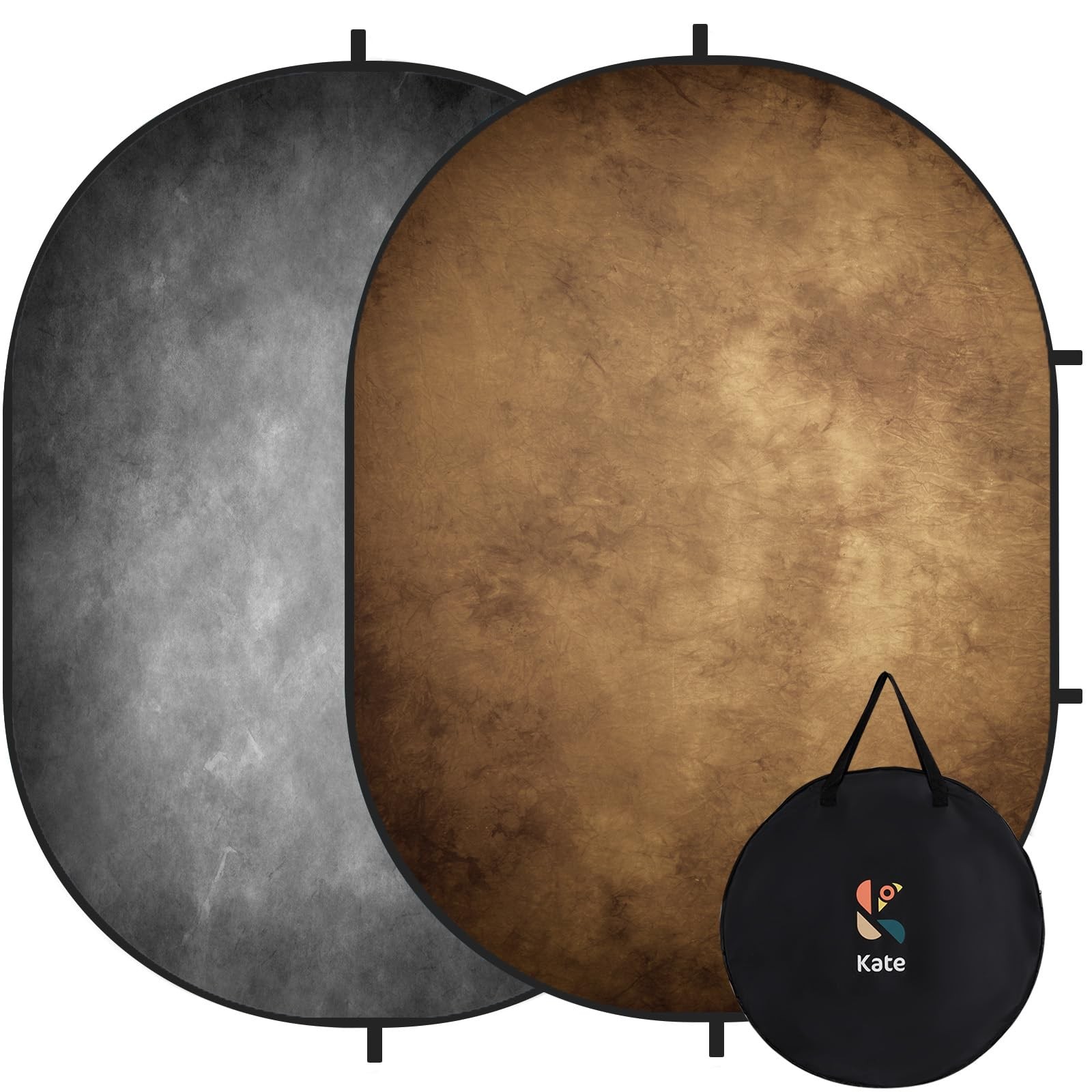 Kate 5×6.5ft Collapsible Backdrop Pop Up Photo Backdrops Grey 5×6.5ft, CB02
