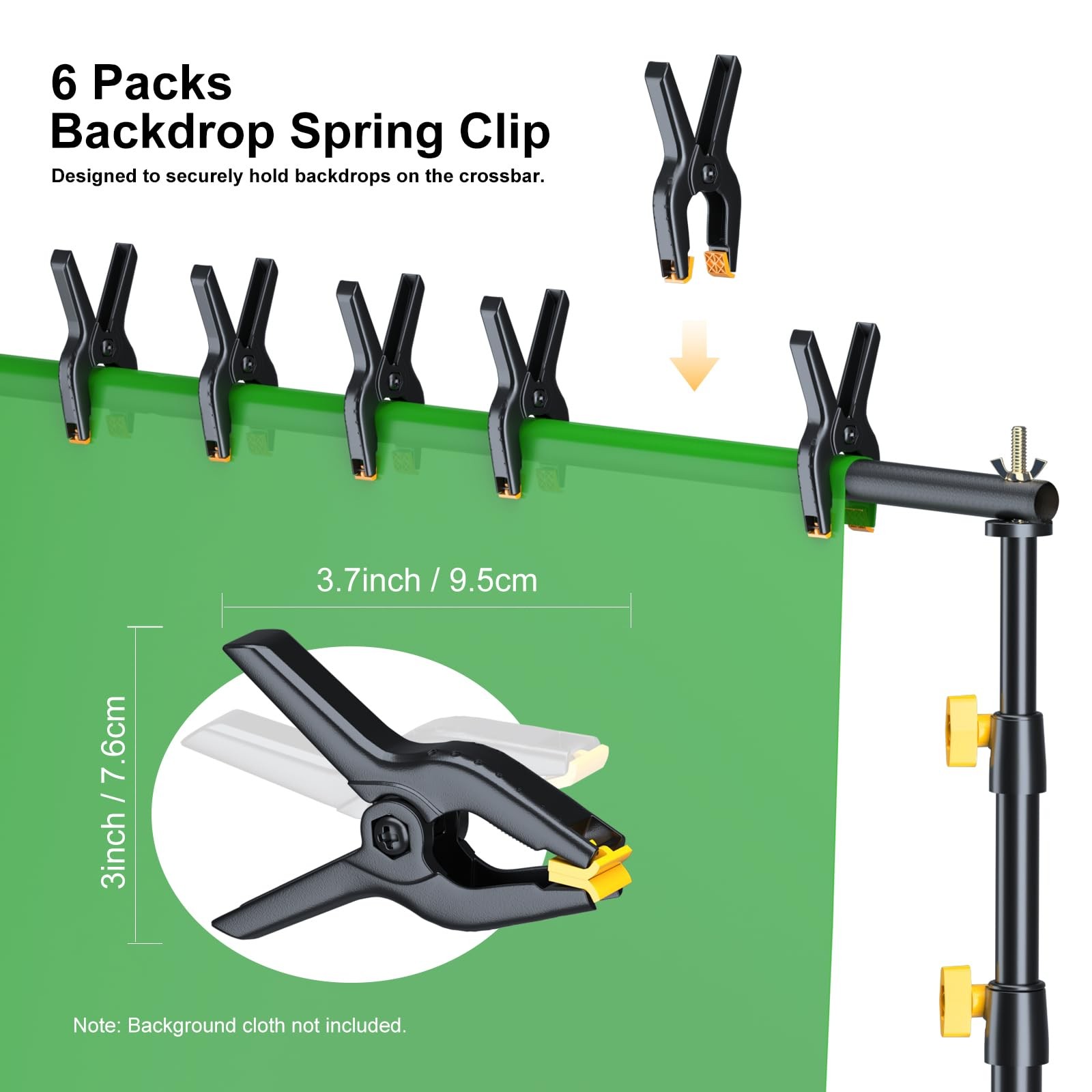Backdrop Stand for Parties Kit 10X7 Ft Adjustable Back Drop Photography Studio P
