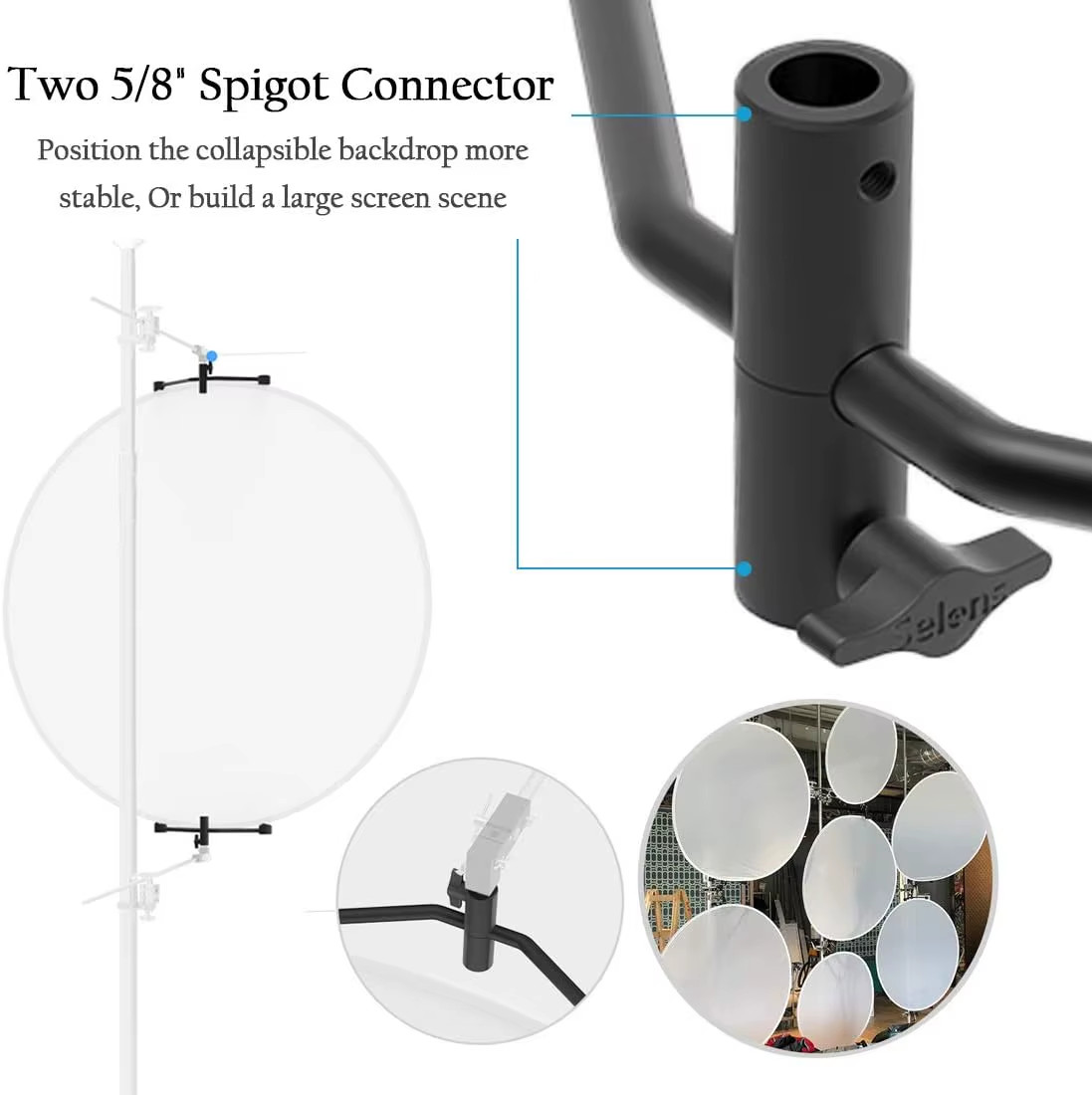 Photography Magnetic Background Support Rod Fit For Photo Studio Chromakey Backd