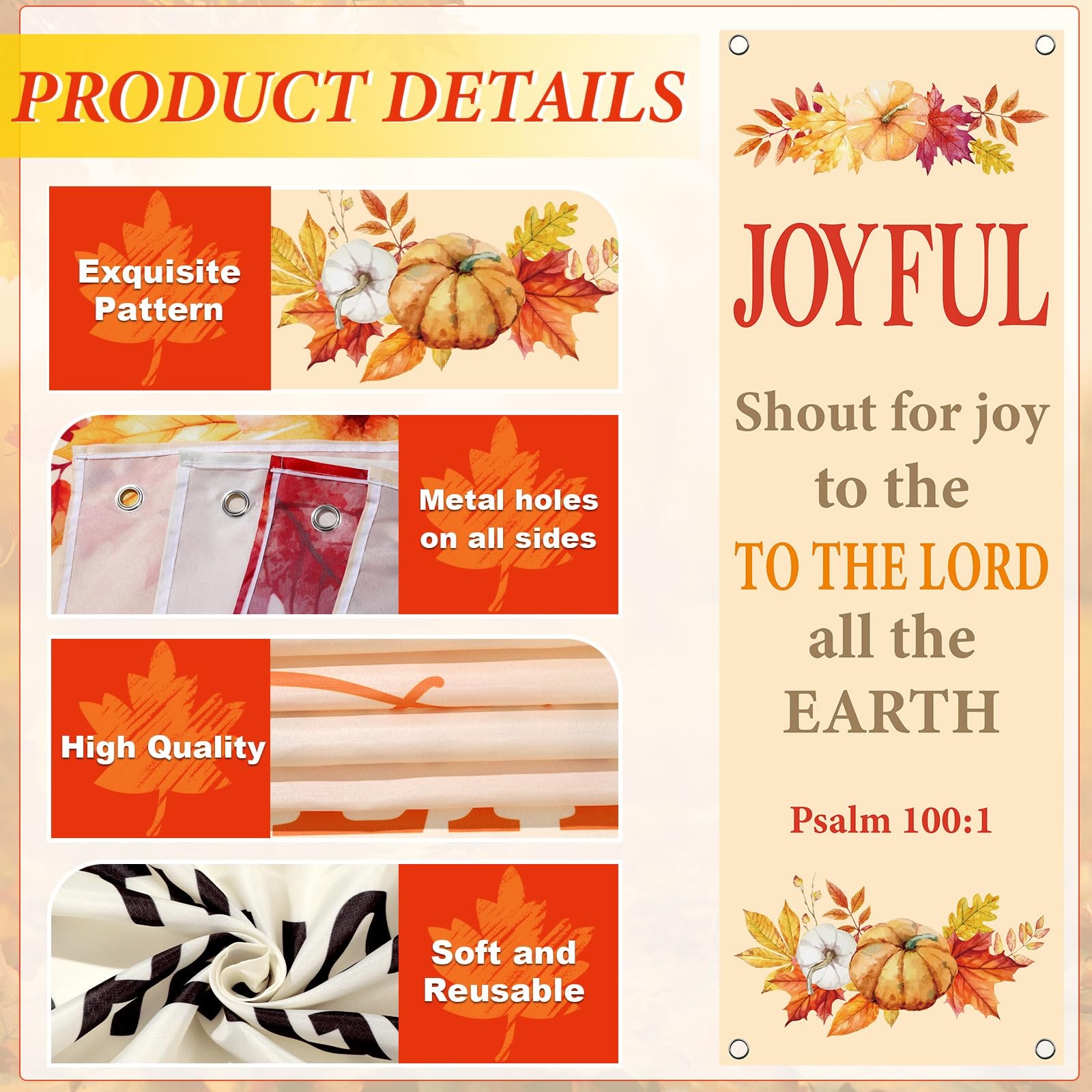 4Pcs Church Banners for Sanctuary Wall Welcome Inspirational Religious Banner…