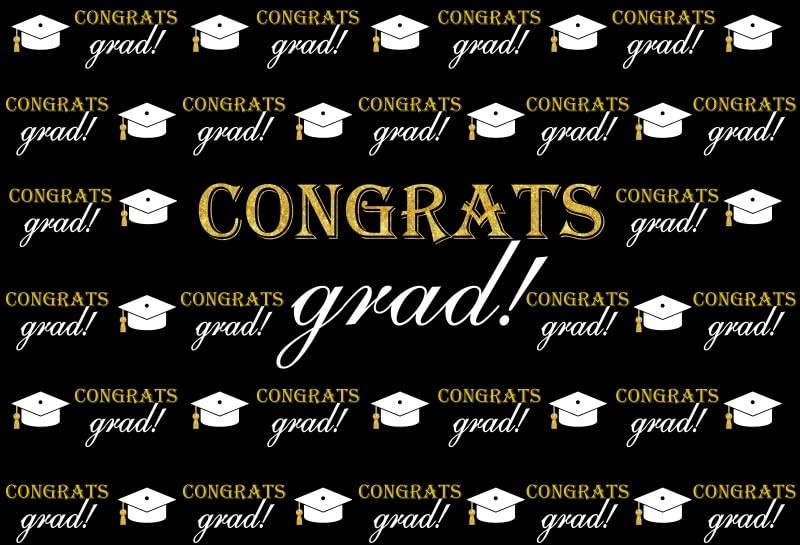 10x8ft Class of 2025 Backdrop, Polyester, Congrats Grad, Graduation Party