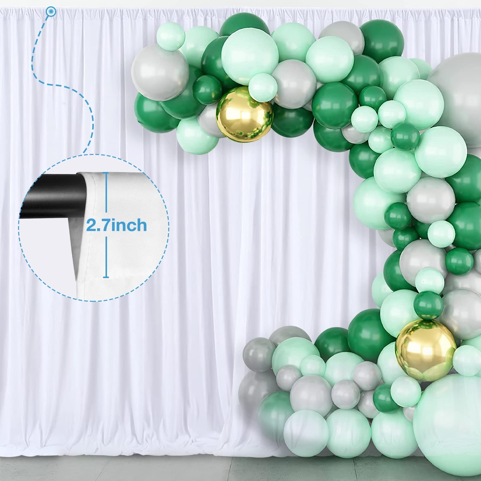 Aimosen 10×10 FT White Backdrop Background for Photography, 10 X 10 FT,