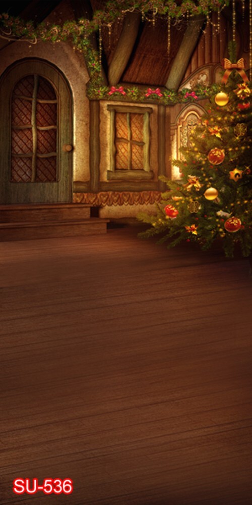 10’x20′ CP Christmas Season Scenic Microfiber Fabric background backdrop SU536