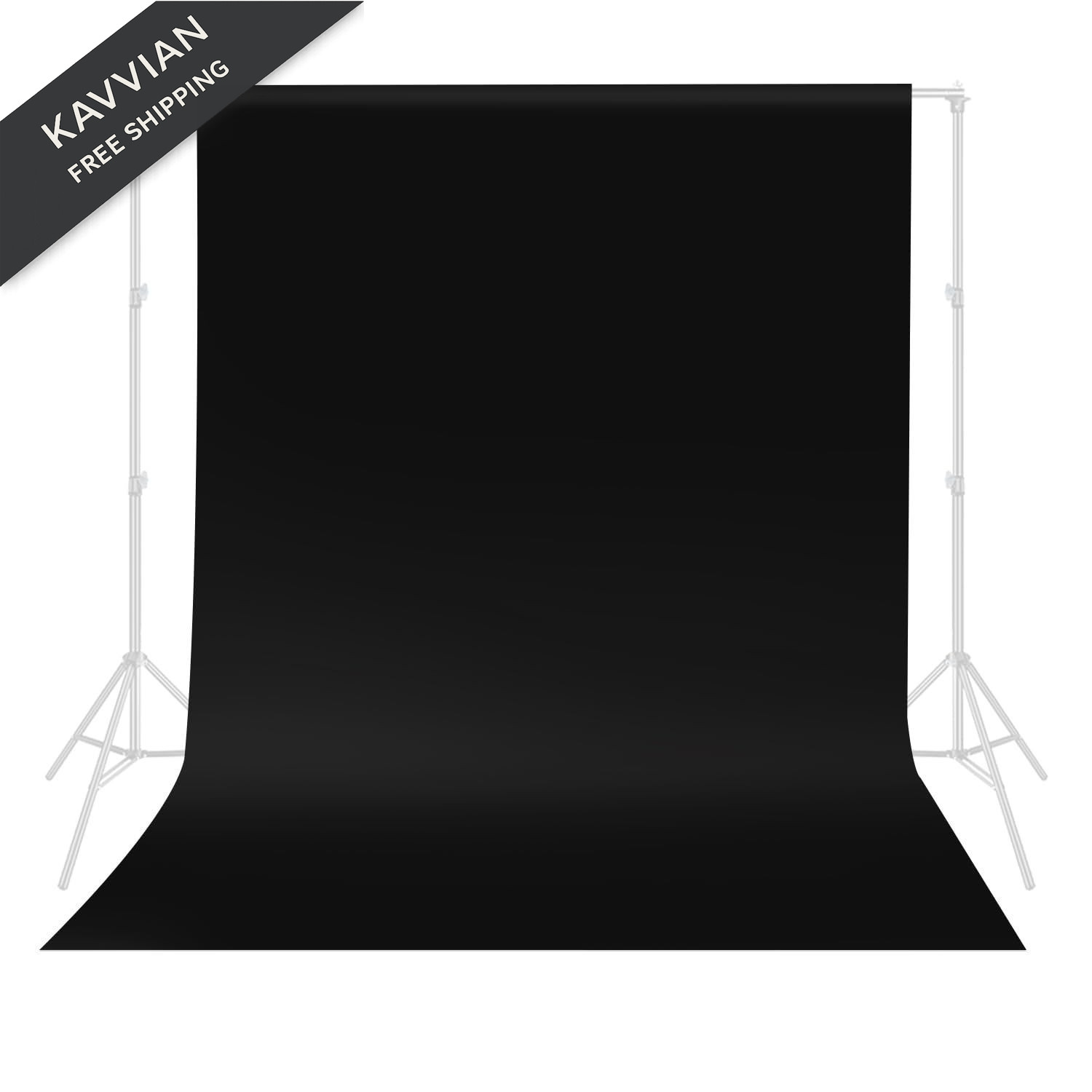HEMMOTOP Black Backdrop Curtain, 5×7 ft Photo for 5x7ft,