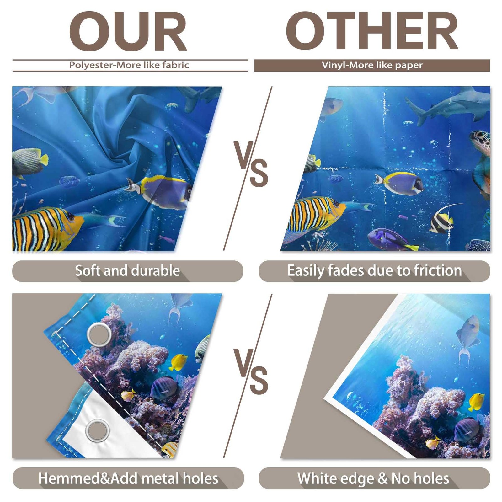 Under The Sea Photography Backdrop Ocean Underwater World 7 x 5 Ft