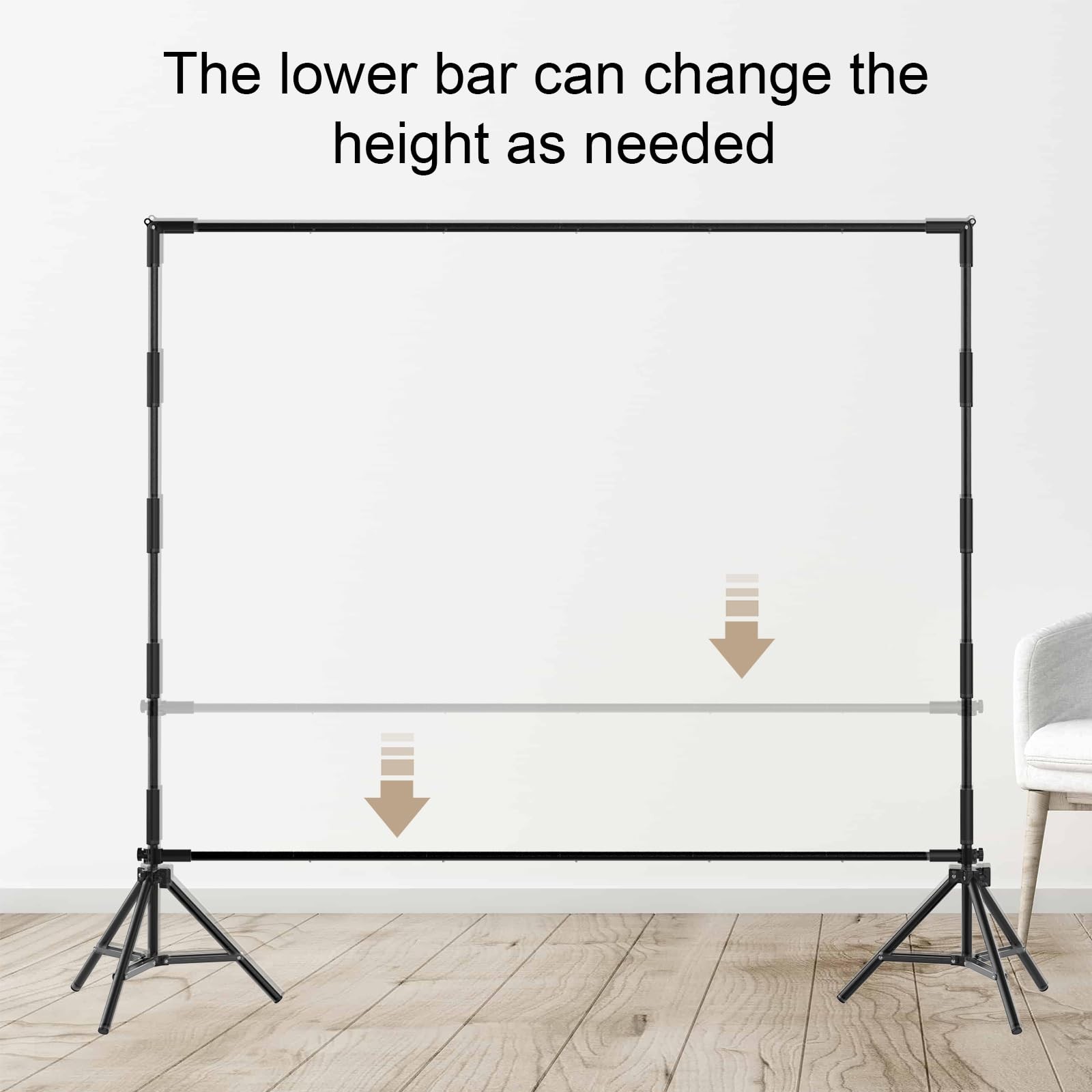 Backdrop Banner Stand,8 x 8 Ft Heavy Duty Adjustable Background Stand Photo B…