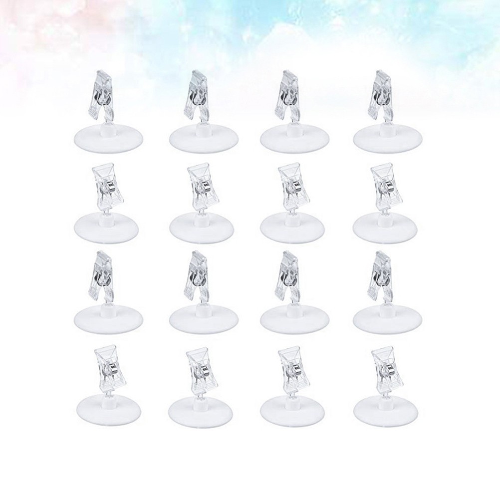 9 Pcs Market Stall Accessories Sign Holder Clip Tabletop Advertising