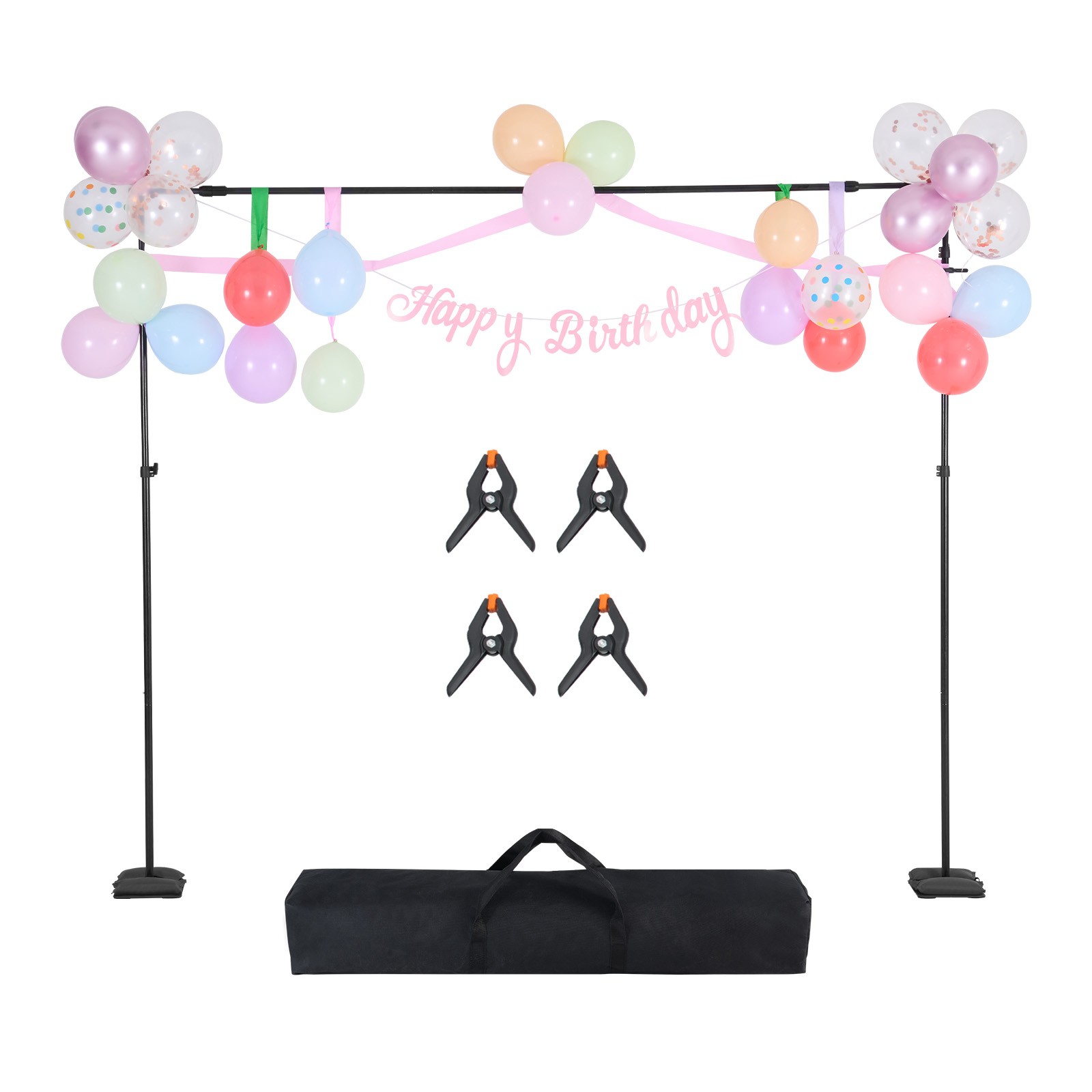 VEVOR Backdrop Stand Background Stand Kit 8.5 x 10 ft for Party & Photo Studio
