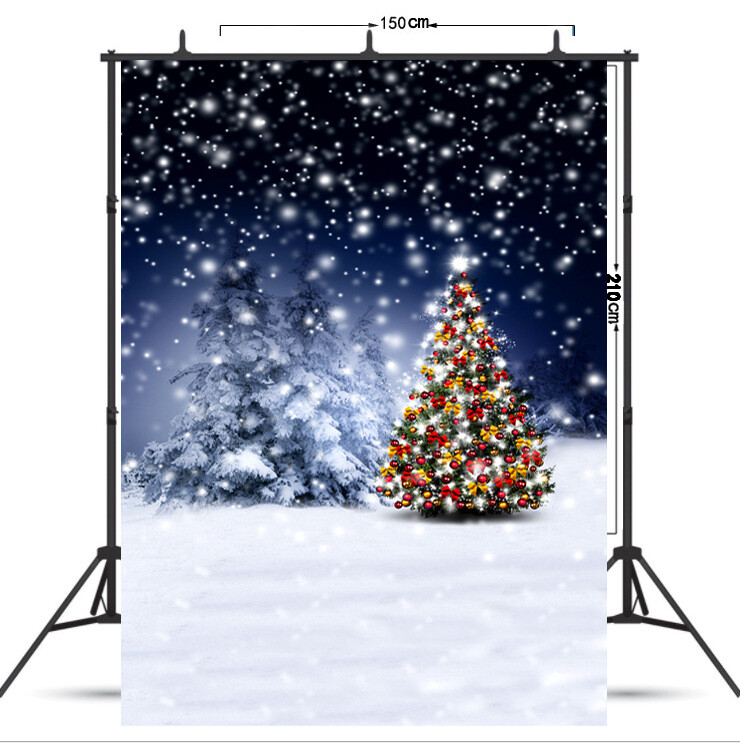 90*150cm Winter Snow Christmas Xmas Photography Backdrop Background Props