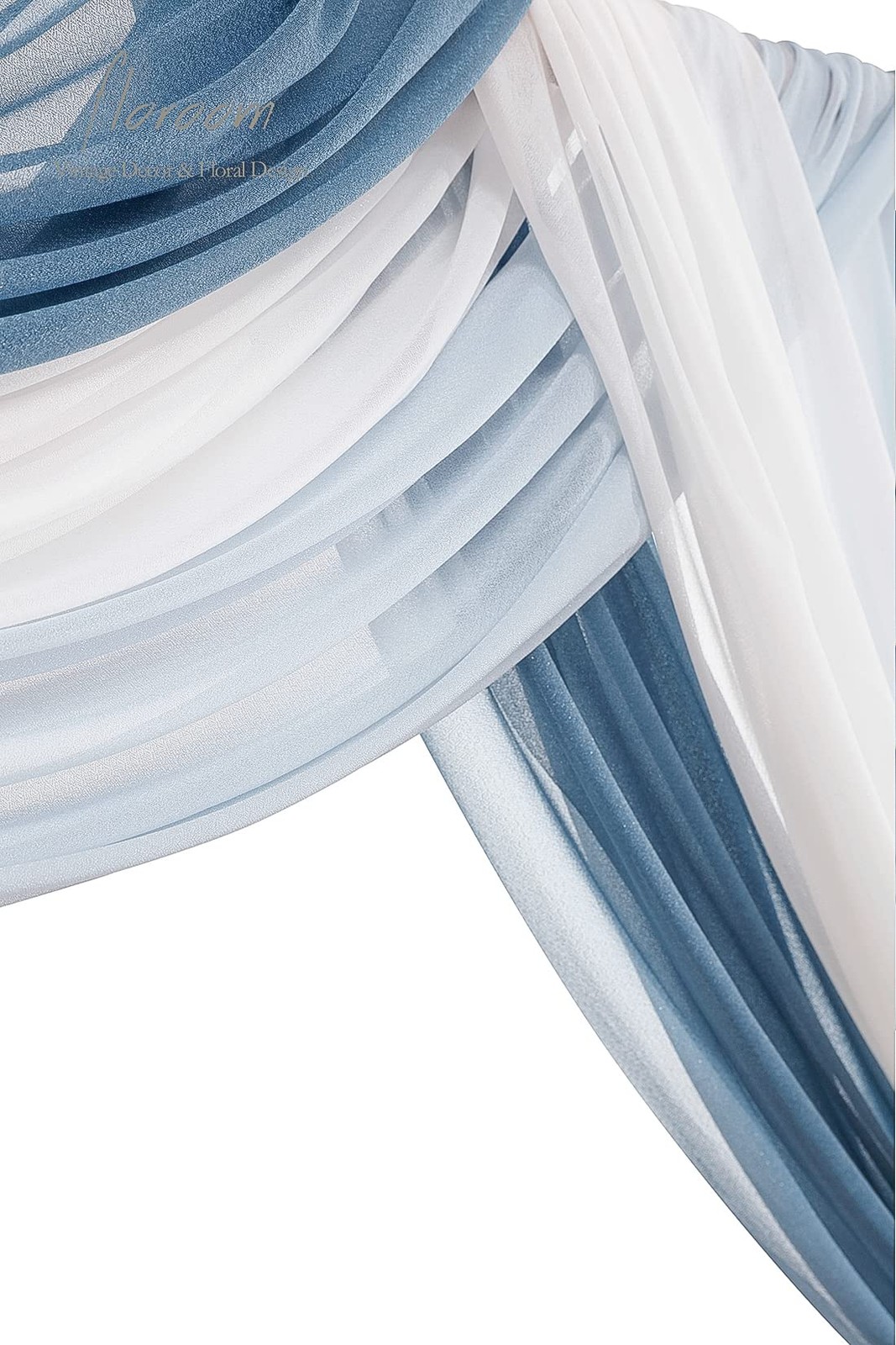 Wedding Arch Draping Fabric 3 Panels 20Ft Chiffon Fabric Drapes Arbor Drapery…