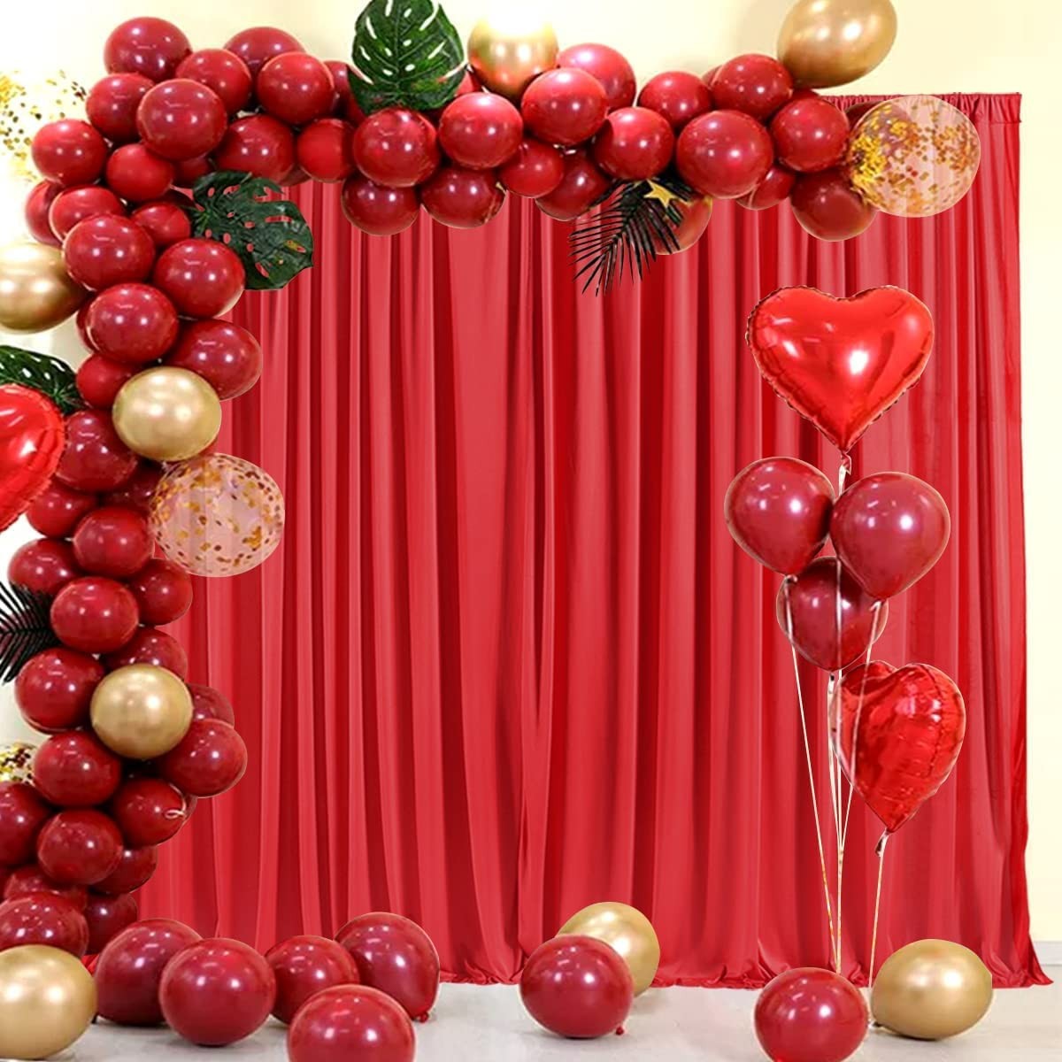 AK TRADING CO. 10 feet x 8 feet IFR Polyester Backdrop Drapes Curtains Panels…