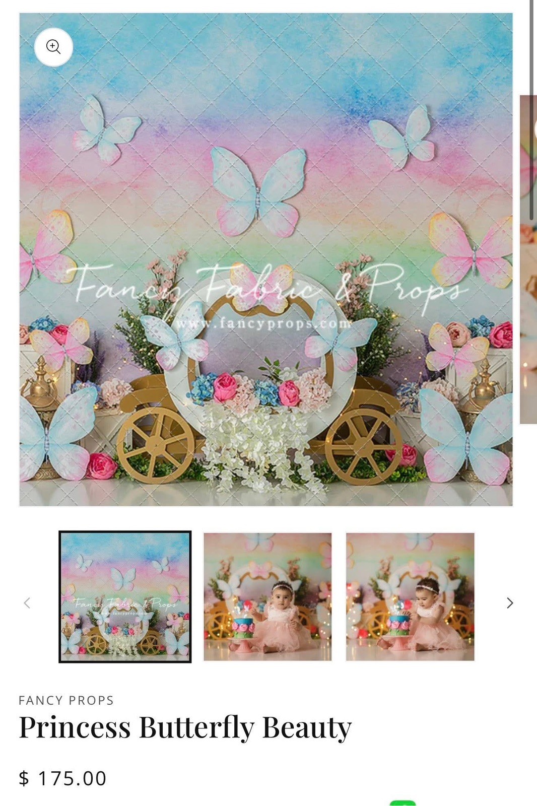 Fancy Fabric Princess Butterfly Beauty 72×60