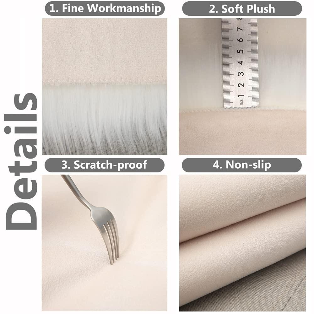 Qiodo Small Product Photo Background & Luxury 12 x 12 Inches, White