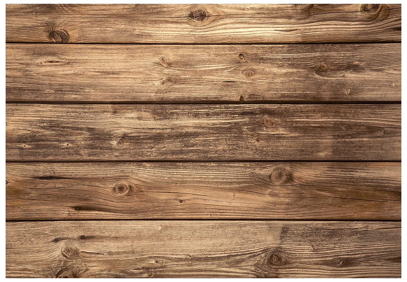 Rustic Wood Wall Backdrop Natural Brown Wooden Board Photography Background B…