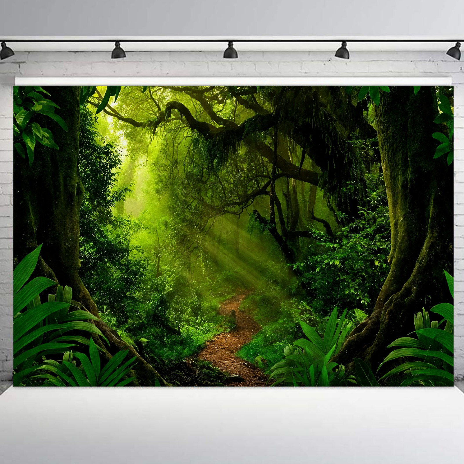 10x8ft Spring Nature Jungle Enchanted Forest Backdrop Photo Background