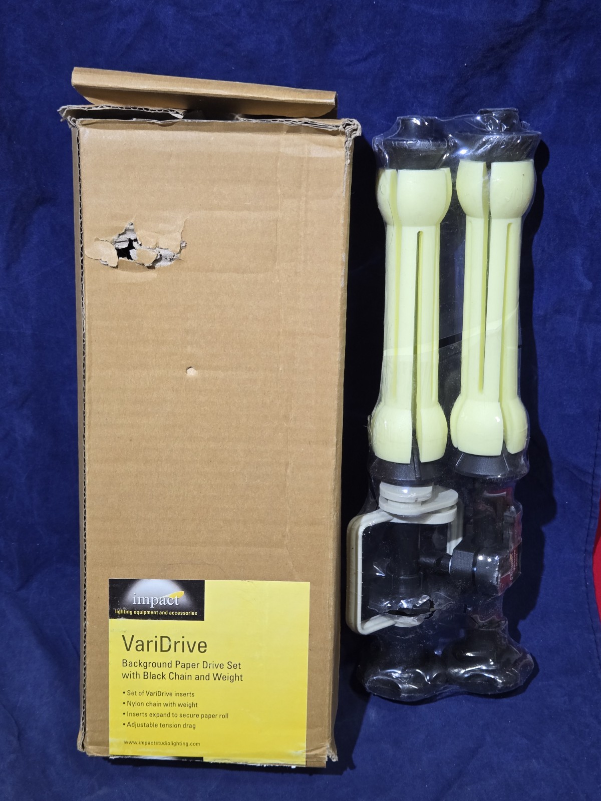 Impact VariDrive Background Paper Drive Set – Complete Kit + 2 EXTRA Spare Cores