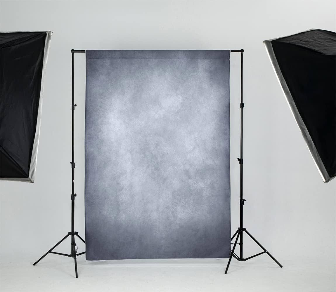5x7ft Abstract Blue Grey Portrait Backdrop for Vintage Photography