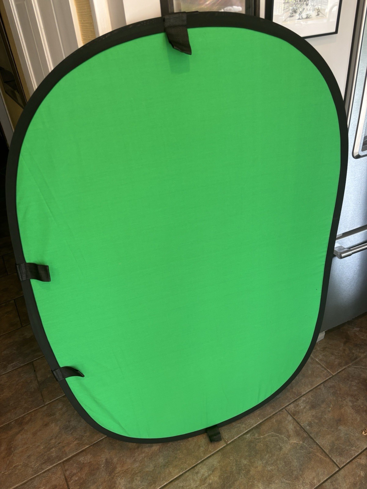 Green Or Blue 2-in-1 Photo /Video Backdrop Kit 5×7 Collapsible Stand / Case