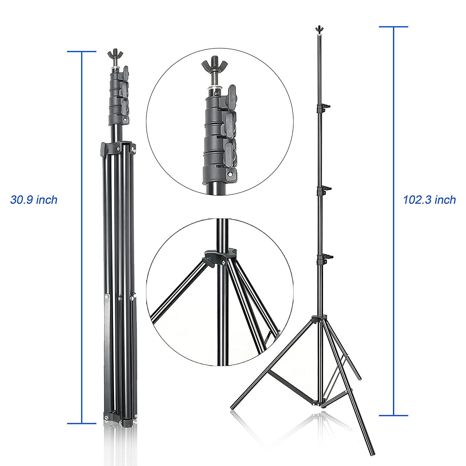 10ft x 8.5ft Adjustable Photography Backdrop Support System Photo Video Studi…