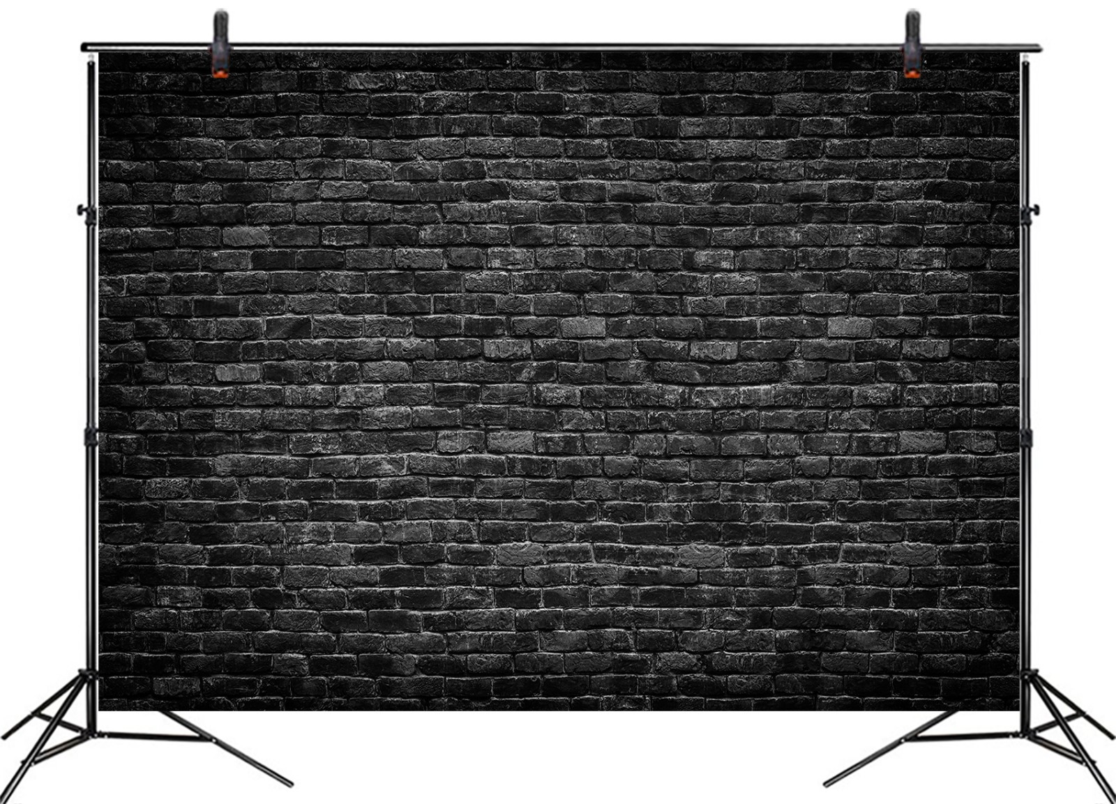 10x8ft Vintage Theme Black Brick Wall Photography Background Studio Props