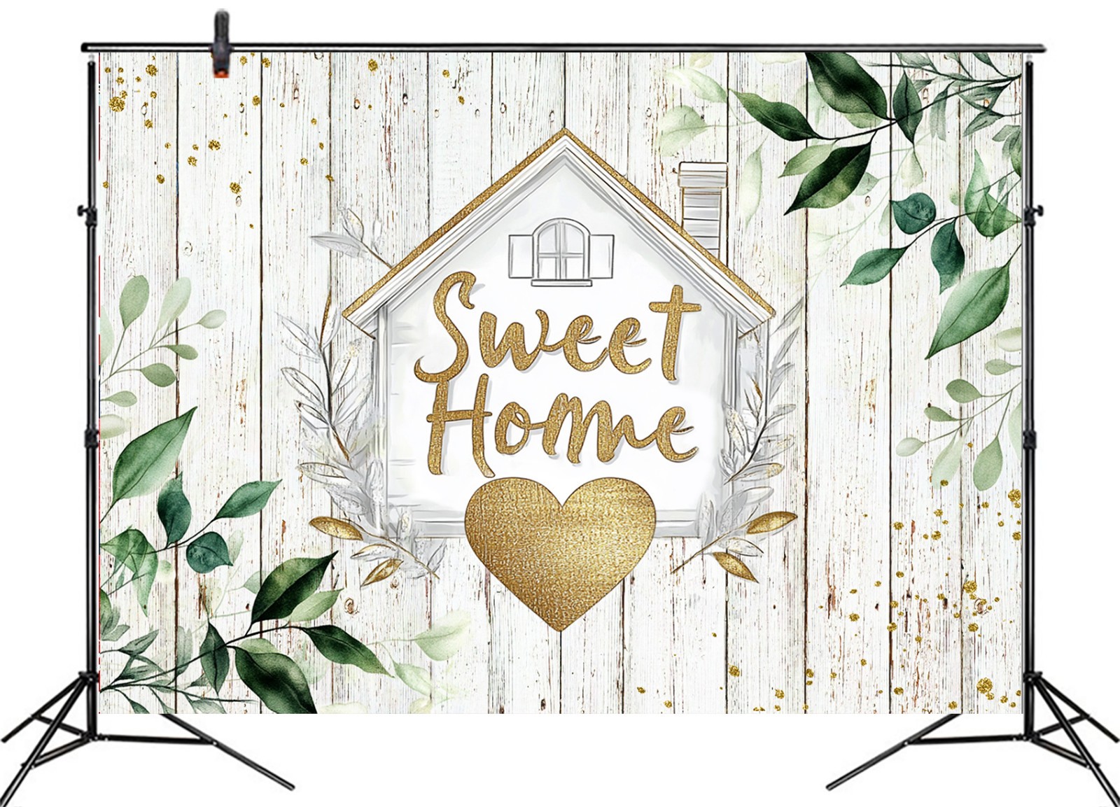 10x8ft Greenery Eucalyptus Leaves Housewarming Vinyl Backdrop Photo Background