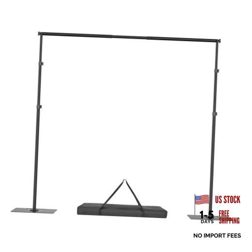 Backdrop Stand, Adjustable Photography Background Frame, Heavy Duty 8.5x10ft