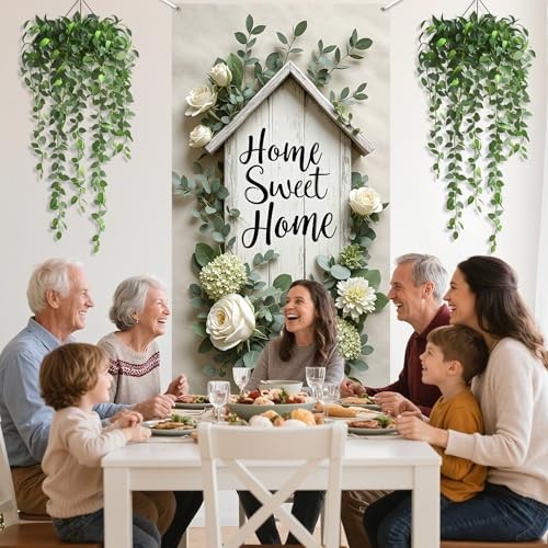 Home Sweet Home Door Cover Housewarming Party Decorations Door Banner Welcome