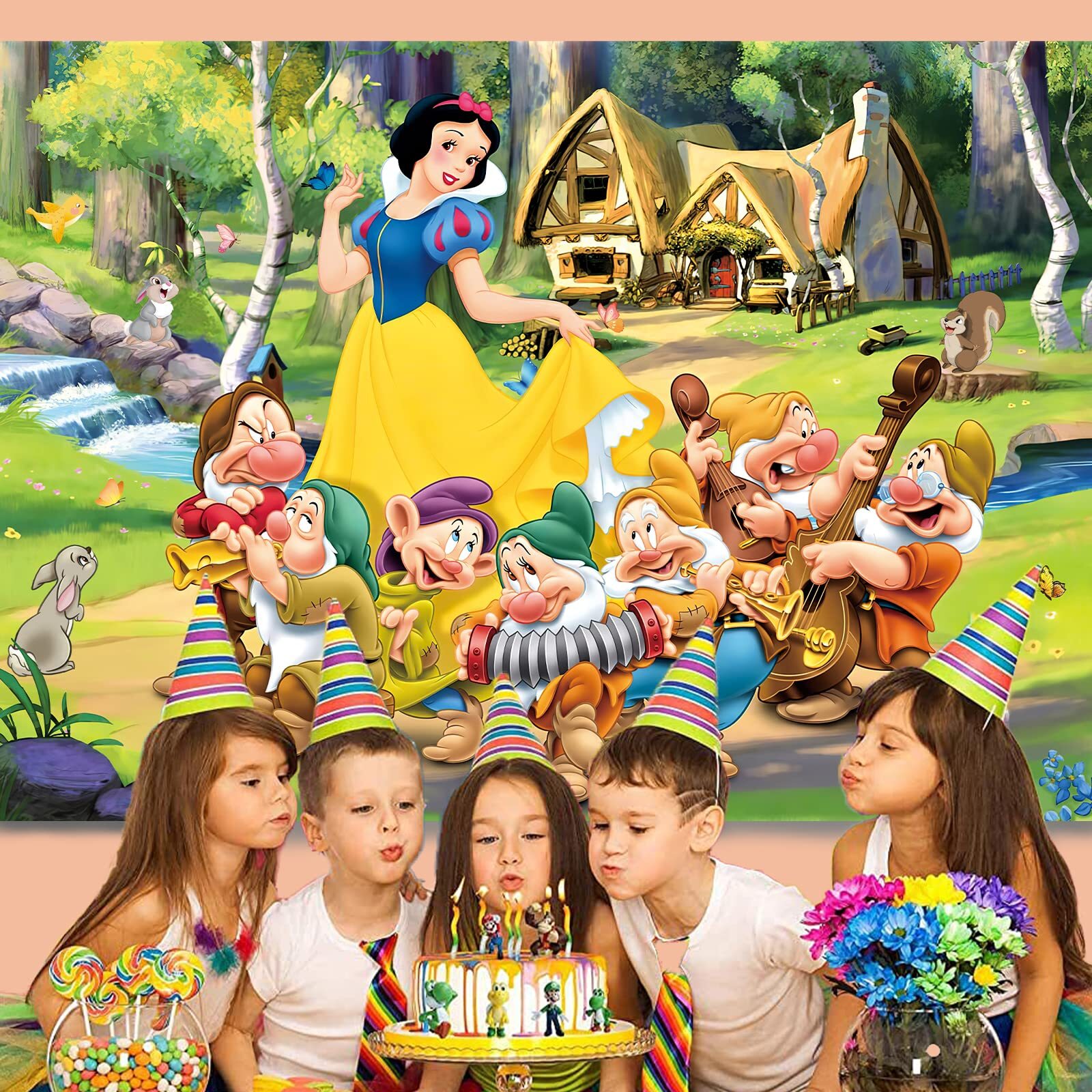 Princess Backdrop7x5 Ft Princess Banner Princess Background Princess Backdrop Pr