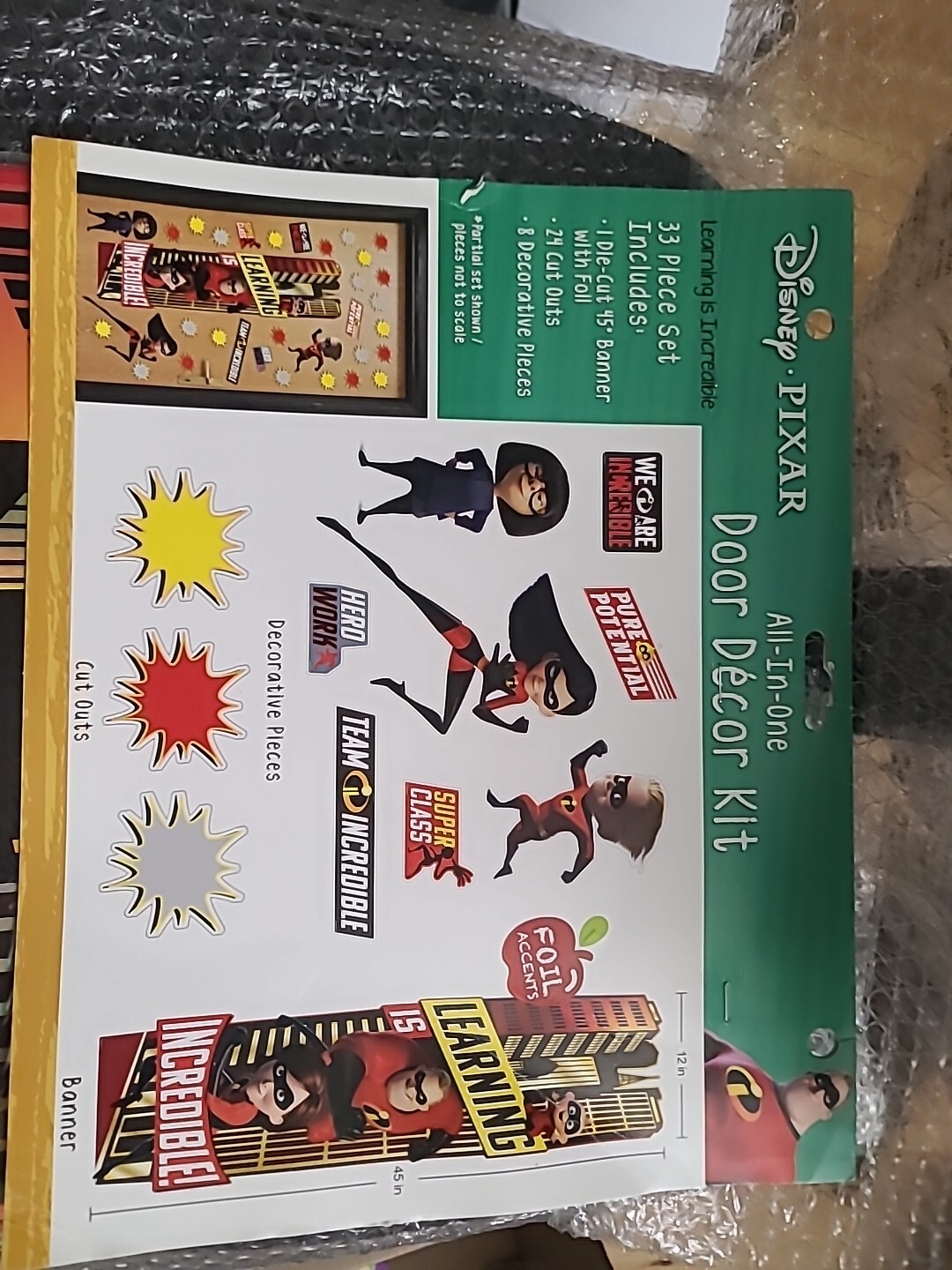 Eureka Disney Pixar The Incredibles Classroom Decoration Door Poster Kit, 33p…