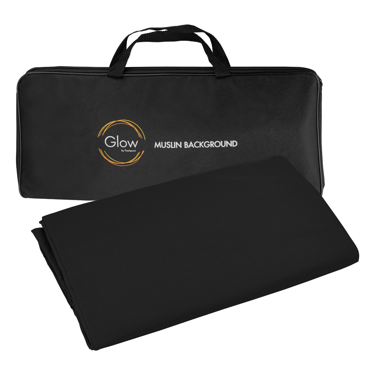 Glow Muslin Backdrop – 10×20′ (Black)