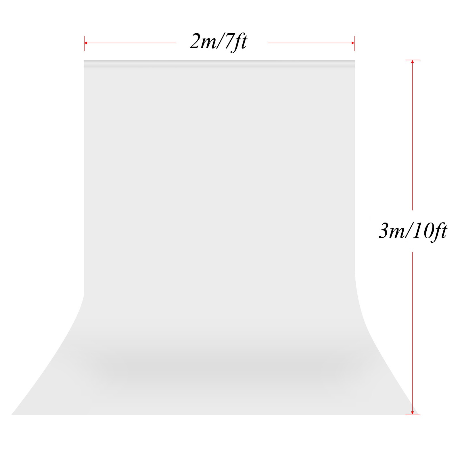 Andoer 2 * 3 Meters/ 7 * 10 Feet Photography Background Screen Portrait