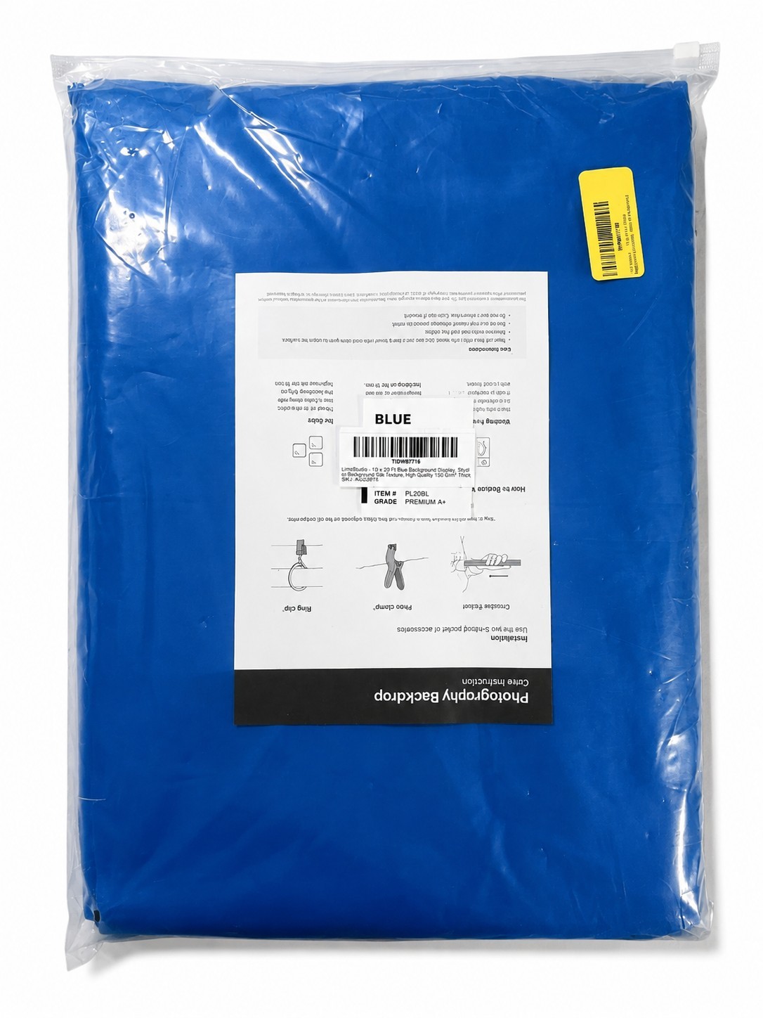 LimoStudio 10×20 FT Blue Photography Backdrop 150 GSM Fabric Photo Studio New