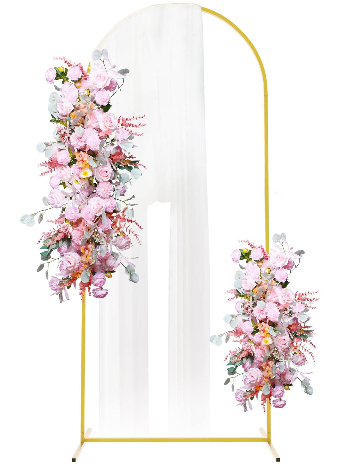 Metal Arch Backdrop Stand 6ft Gold Wedding Balloon Arched Backdrop Stand Square